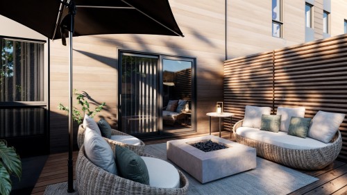 Terrasse - 1-220 Rue De Hatley, Magog, QC -  With Exterior