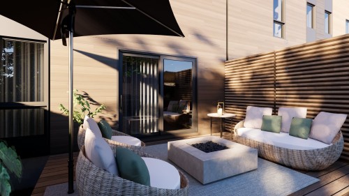 Terrasse - 2-220 Rue De Hatley, Magog, QC - Outdoor With Exterior