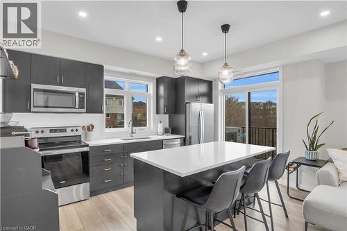 405 Myers Road Unit# 56, Cambridge, ON - Indoor Photo Showing Kitchen With Stainless Steel Kitchen With Upgraded Kitchen