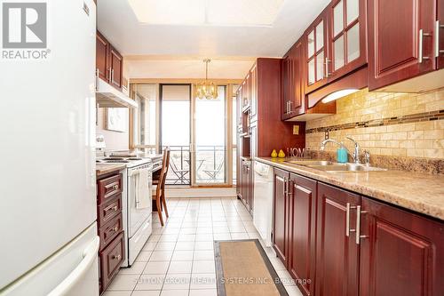 802 - 20 Cherrytree Drive, Brampton, ON - Indoor Photo Showing Kitchen With Double Sink