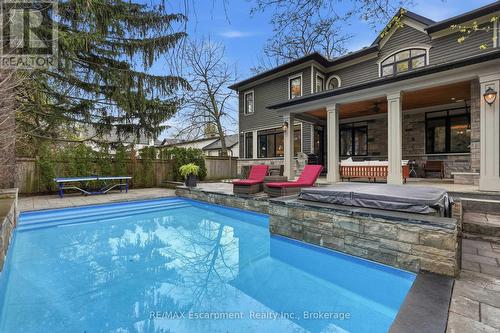 4180 Lakeshore Road, Burlington (Shoreacres), ON - Outdoor With In Ground Pool With Deck Patio Veranda