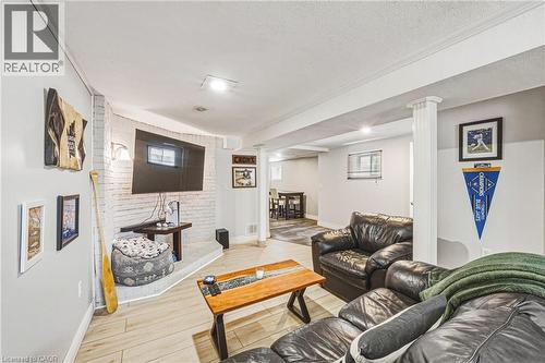 161 Ivon Avenue, Hamilton, ON - Indoor With Fireplace