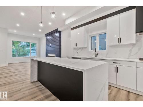11032 128 St Nw, Edmonton, AB - Indoor Photo Showing Kitchen With Upgraded Kitchen