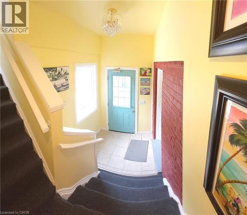 Entrance to main floor, stairs to upstairs lounge - 16 Forest Hill Road, St. Catharines, ON - Indoor Photo Showing Other Room