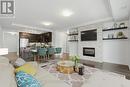 Virtually Staged - 501 - 150 Wellington Street E, Guelph (Downtown), ON  - Indoor Photo Showing Living Room With Fireplace 