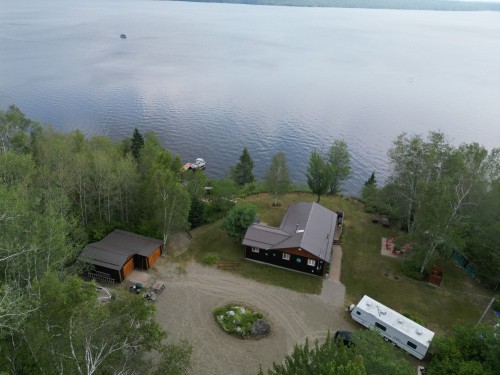 Photo aérienne - 1084 Mtée Carniel, Guérin, QC - Outdoor With Body Of Water With View