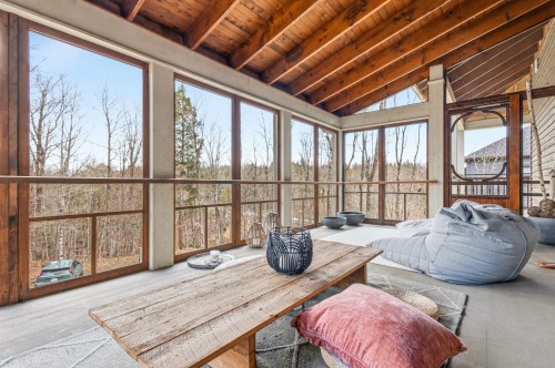 Véranda - 199 Rue Du Contour, Orford, QC -  With Deck Patio Veranda With Exterior