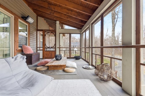 Véranda - 199 Rue Du Contour, Orford, QC -  With Deck Patio Veranda With Exterior