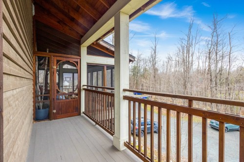 Terrasse - 199 Rue Du Contour, Orford, QC - Outdoor With Deck Patio Veranda With Exterior