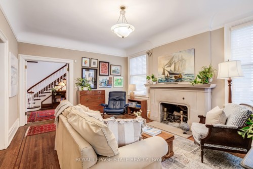 5 Undercliffe Avenue, Hamilton, ON - Indoor Photo Showing Other Room With Fireplace