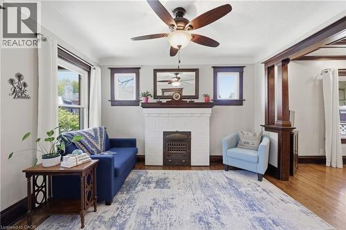 74 Graham Avenue S, Hamilton, ON - Indoor With Fireplace