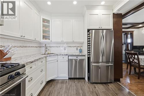 74 Graham Avenue S, Hamilton, ON - Indoor Photo Showing Kitchen With Upgraded Kitchen