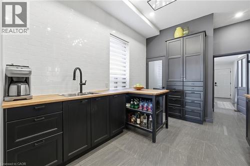 252 King Street W, Hamilton, ON - Indoor Photo Showing Kitchen With Double Sink