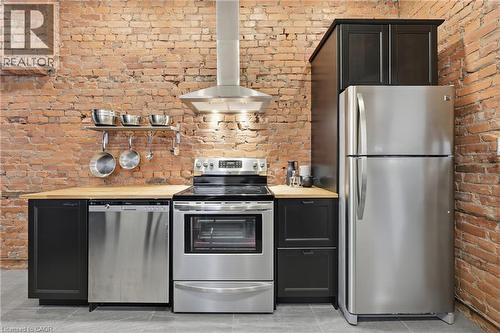 252 King Street W, Hamilton, ON - Indoor Photo Showing Kitchen With Stainless Steel Kitchen