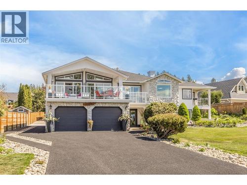 Long, double garage at the front - 4325 Takla Road, Kelowna, BC 