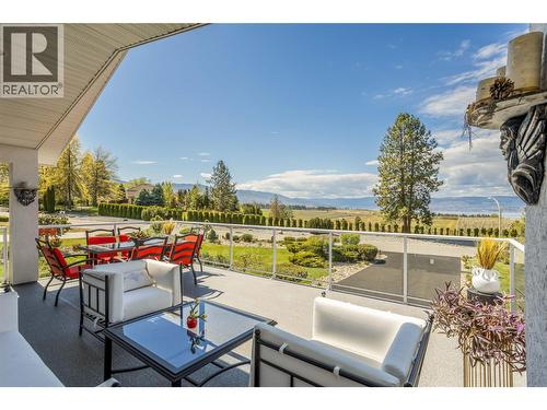 Large deck with an awesome view - 4325 Takla Road, Kelowna, BC 