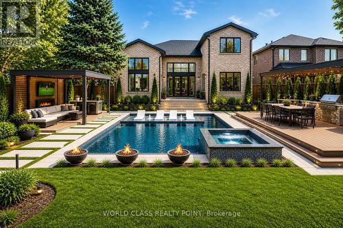 Pool Rendering Picture - 560 Woodview Road, Burlington, ON - Outdoor With In Ground Pool With Deck Patio Veranda