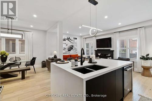 4269 Vivaldi Road, Burlington, ON - Indoor Photo Showing Kitchen With Double Sink With Upgraded Kitchen