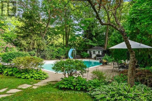 1373 Queen Victoria Avenue, Mississauga, ON - Outdoor With In Ground Pool