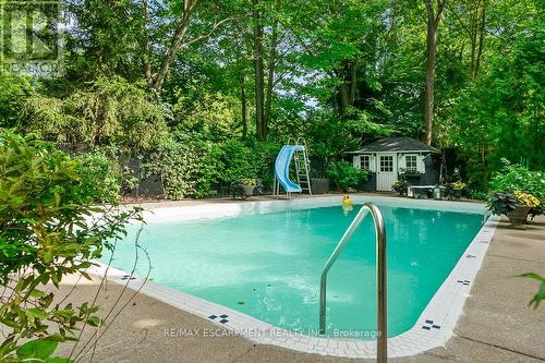 1373 Queen Victoria Avenue, Mississauga, ON - Outdoor With In Ground Pool