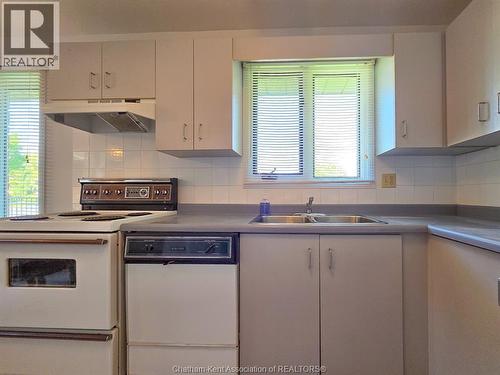 21 Earl Drive, Chatham, ON - Indoor Photo Showing Kitchen With Double Sink