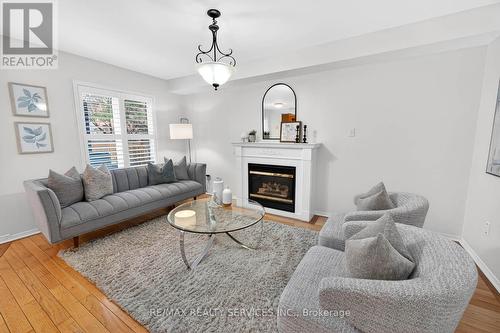 6 Creekwood Drive, Brampton, ON - Indoor Photo Showing Living Room With Fireplace
