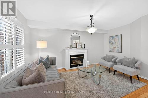 6 Creekwood Drive, Brampton, ON - Indoor Photo Showing Living Room With Fireplace