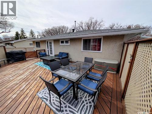 24 Dryburgh Crescent, Regina, SK - Outdoor With Deck Patio Veranda With Exterior