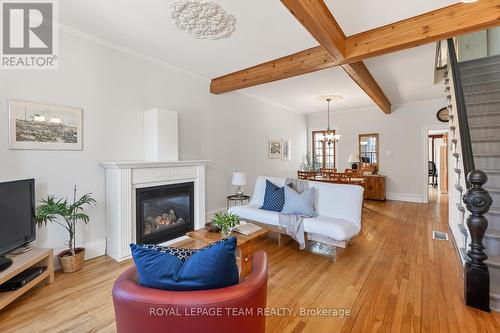 60 - 58 St Andrew Street, Ottawa, ON - Indoor Photo Showing Living Room With Fireplace