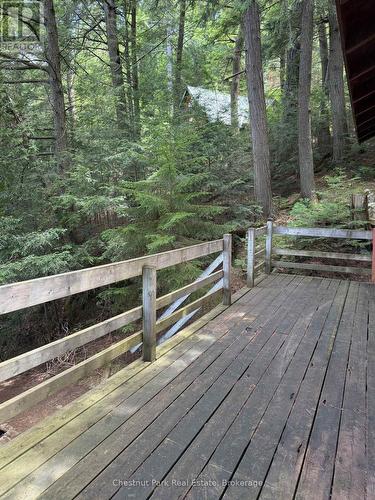 Neighbour's bunkie can be seen to the East - Apl1136E - 19 Cache Lake, South Algonquin, ON - Outdoor With Deck Patio Veranda