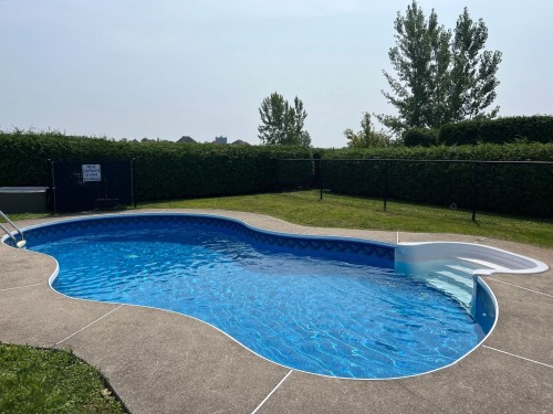 Piscine - 5-7655 Rue Lautrec, Brossard, QC - Outdoor With In Ground Pool With Backyard