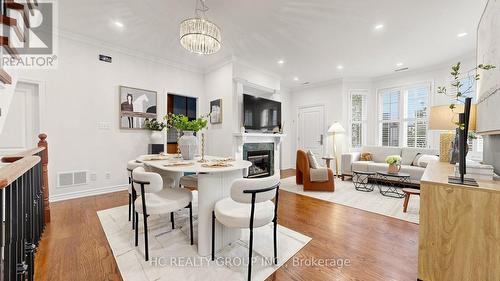 301 - 11 Everson Drive, Toronto, ON - Indoor Photo Showing Dining Room With Fireplace