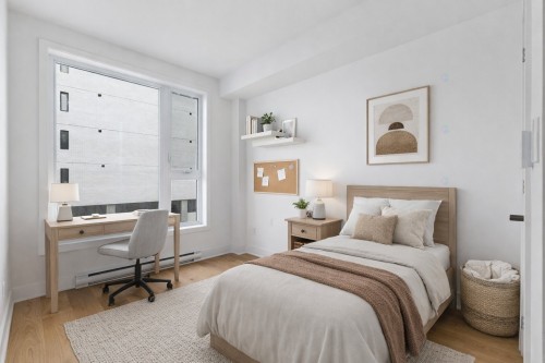 Bedroom - 205-10130 Rue Lauraine-Vaillancourt, Montréal (Ahuntsic-Cartierville), QC - Indoor Photo Showing Bedroom