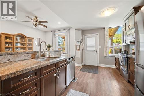 83 Province Street N, Hamilton, ON - Indoor Photo Showing Kitchen With Stainless Steel Kitchen With Double Sink