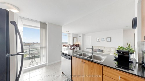 1603-235 Sherway Gardens Road, Toronto, ON - Indoor Photo Showing Kitchen With Double Sink
