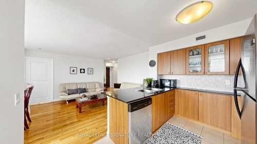 1603-235 Sherway Gardens Road, Toronto, ON - Indoor Photo Showing Kitchen With Double Sink