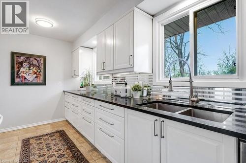 23 Edward Street, Cambridge, ON - Indoor Photo Showing Kitchen With Double Sink