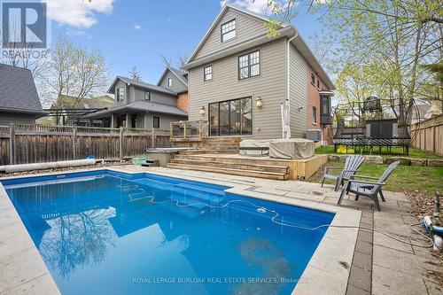 518 Hager Avenue, Burlington, ON - Outdoor With In Ground Pool With Deck Patio Veranda