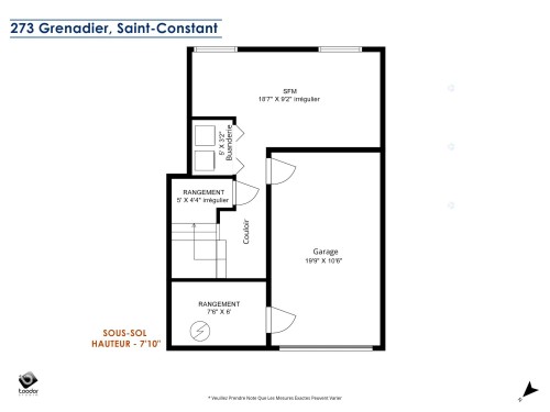 Plan (croquis) - 273 Rue Du Grenadier, Saint-Constant, QC - Other