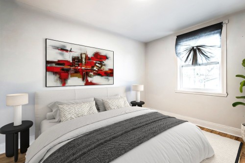 Chambre à coucher - 7032 Rue Lacroix, Montréal (Le Sud-Ouest), QC - Indoor Photo Showing Bedroom