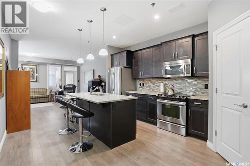 104 4891 Trinity Lane, Regina, SK - Indoor Photo Showing Kitchen With Upgraded Kitchen