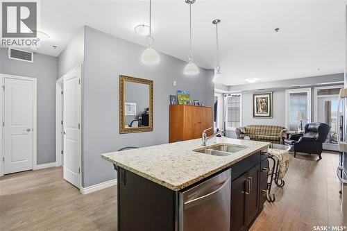 104 4891 Trinity Lane, Regina, SK - Indoor Photo Showing Kitchen With Double Sink