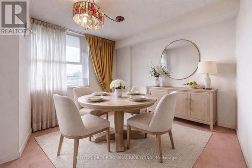 Virtually Staged - 1011 - 80 Inverlochy Boulevard, Markham, ON - Indoor Photo Showing Dining Room