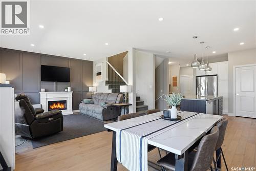 331 Underhill Bend, Saskatoon, SK - Indoor With Fireplace