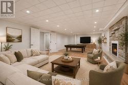 Basement Family Room 2 Virtually staged concept - 