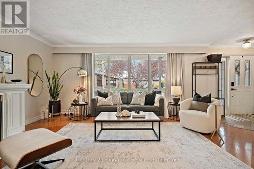 1578 Sherway Drive, Mississauga, ON - Indoor Photo Showing Living Room With Fireplace