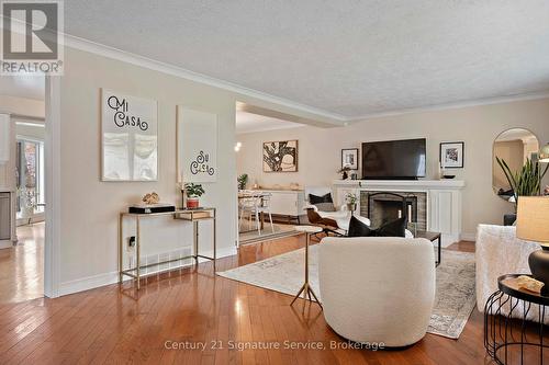 1578 Sherway Drive, Mississauga, ON - Indoor Photo Showing Living Room With Fireplace