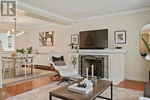 1578 Sherway Drive, Mississauga, ON - Indoor Photo Showing Living Room With Fireplace