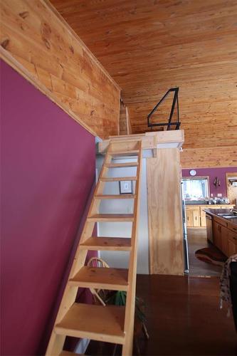 Staircase to upper loft - 156 Cottage Road, Steep Rock, MB - Indoor Photo Showing Other Room