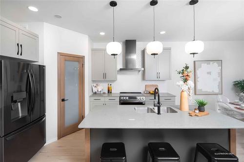 153 Gardner Trail, West St Paul, MB - Indoor Photo Showing Kitchen With Double Sink With Upgraded Kitchen